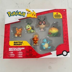 Pokémon Battle Ready 6 Figure Multi Pack Squirtle Turtwig Torchic Hoothoot